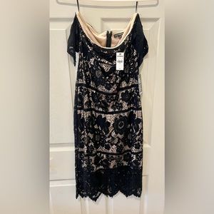 Express black lace dress